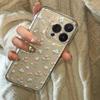 Floral Shell Bow Case for Apple 17 Pro Max - Transparent, Drop-proof, Fits 14/13 Pro