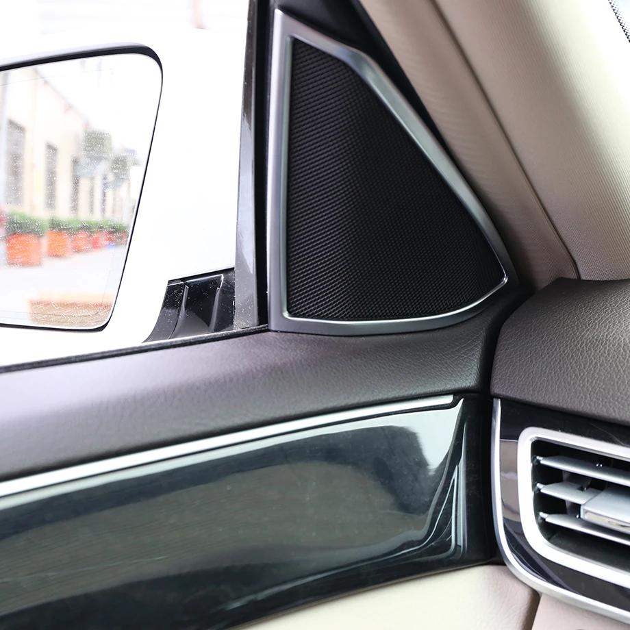 ABS Chrome For Mercedes Benz E Class W212 2012-2015 Car Door Audio Speaker Frame Cover Trim Sticker Auto Styling Accessories
