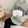 Cute Womens Bunny Embroidered Makeup Bag With Floral Design Portable Travel Bag