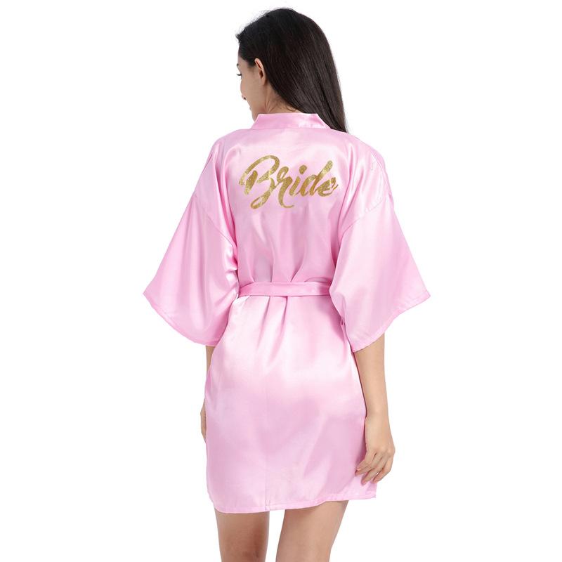 Women's Summer Thin Solid Robe Ladies Sleepwear Letters Print Kimono Lace Up Loungewear
