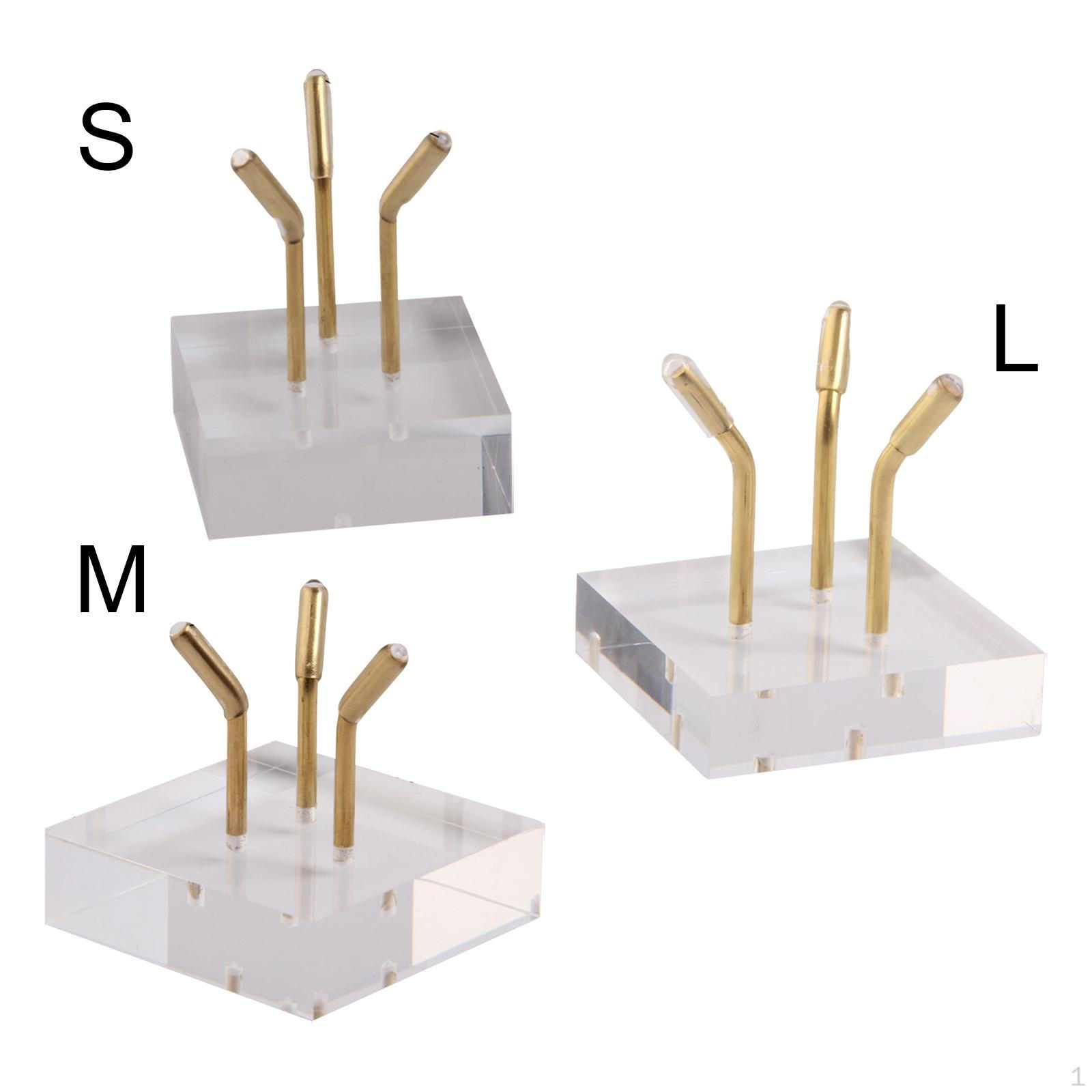 

3 шт. Металлическая подставка-стойка из акрила для демонстрации камней, жеод