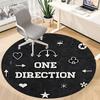 1pc ONE DIRECTION Chair Carpet for Office Non Slip, Lightweight, Machine Washable Rug for Office, Sleeping, Room Holiday Decor