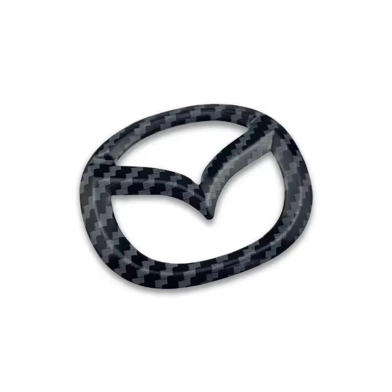 1pc For Mazda 3 6 CX5 2 CX30 CX3 CX9 MX5 RX8 Axela Demio Atenza ABS Car Steering Wheel Center Emblem Sticker Auto Interior