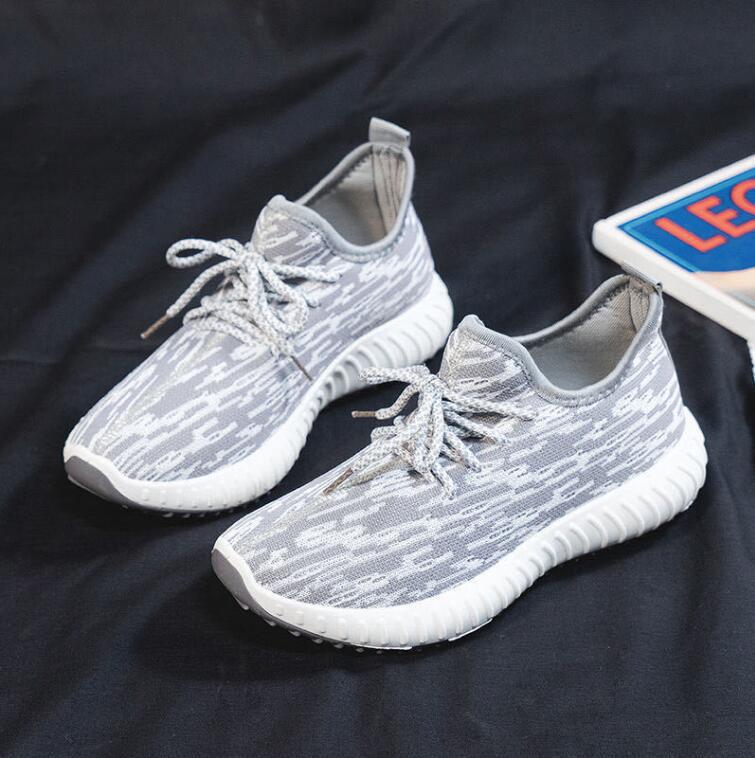 Spring and summer new men's shoes mesh breathable casual shoes youth sports shoes flying woven shoes men's shoes