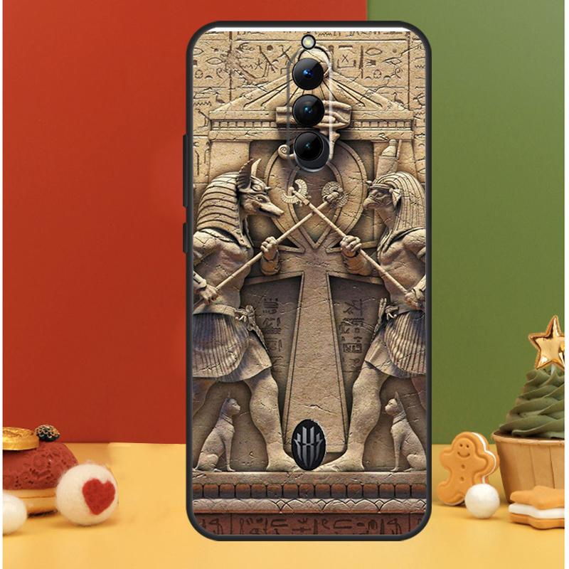Egypt Pharaoh Mural Case For ZTE Nubia Red Magic 10 Air 5G 5S 6R 6 7 6S 7S Pro 8 8S 9 9S 10S 11 Pro Plus Cover