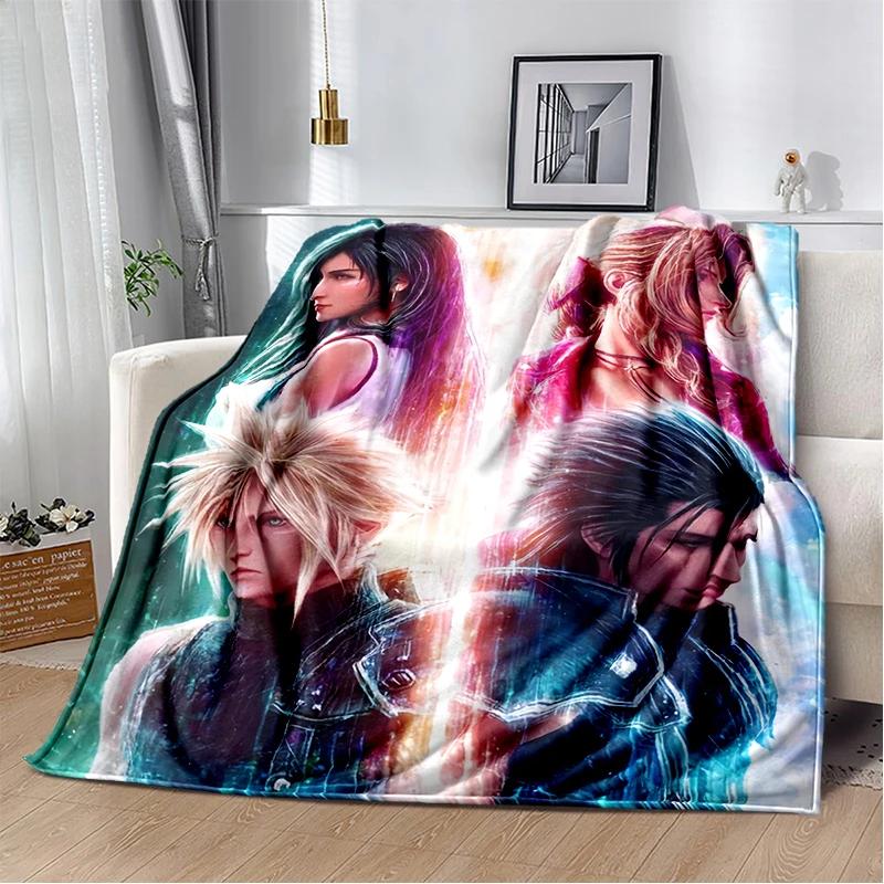 New Style Cloud Tifa Aerith Final Fantasy Games Sephiroth Blanket,Soft Throw Blanket for Home Bedroom Bed Sofa Cover Kids