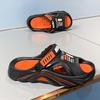 Fashion Smile Pop Casual Men Clogs Slippers Band Summer Slippers Outdoor Non-slip Beach Cozy Men Shoes Soft EVA Home Breathable Slippers