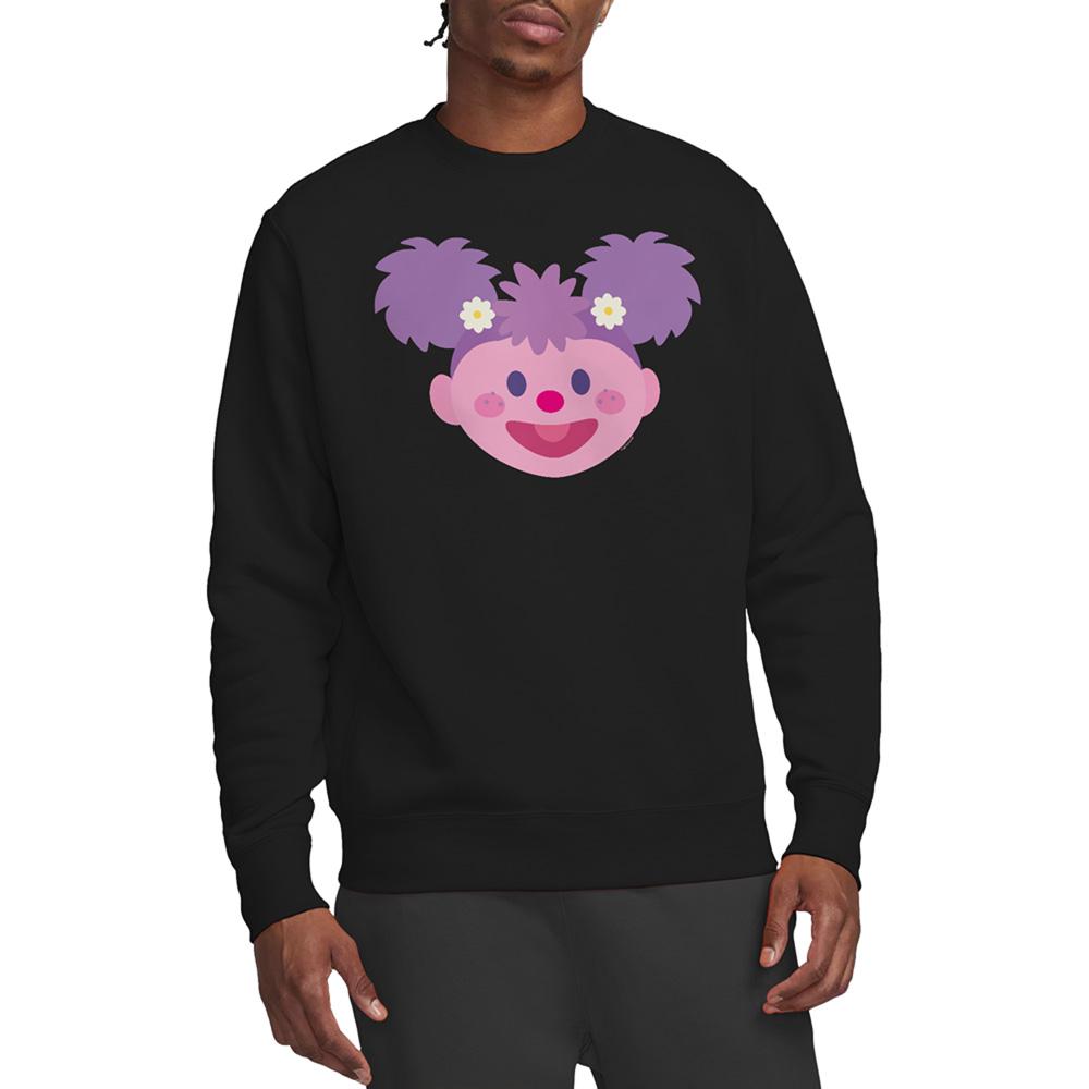 Sesame Street Unisex Adult Kawaii Abby Cadabby Face Sweatshirt