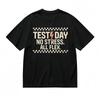 Men's Fashion Classic T-Shirt Lightning Stress Text Graphic Vintage Style Tee