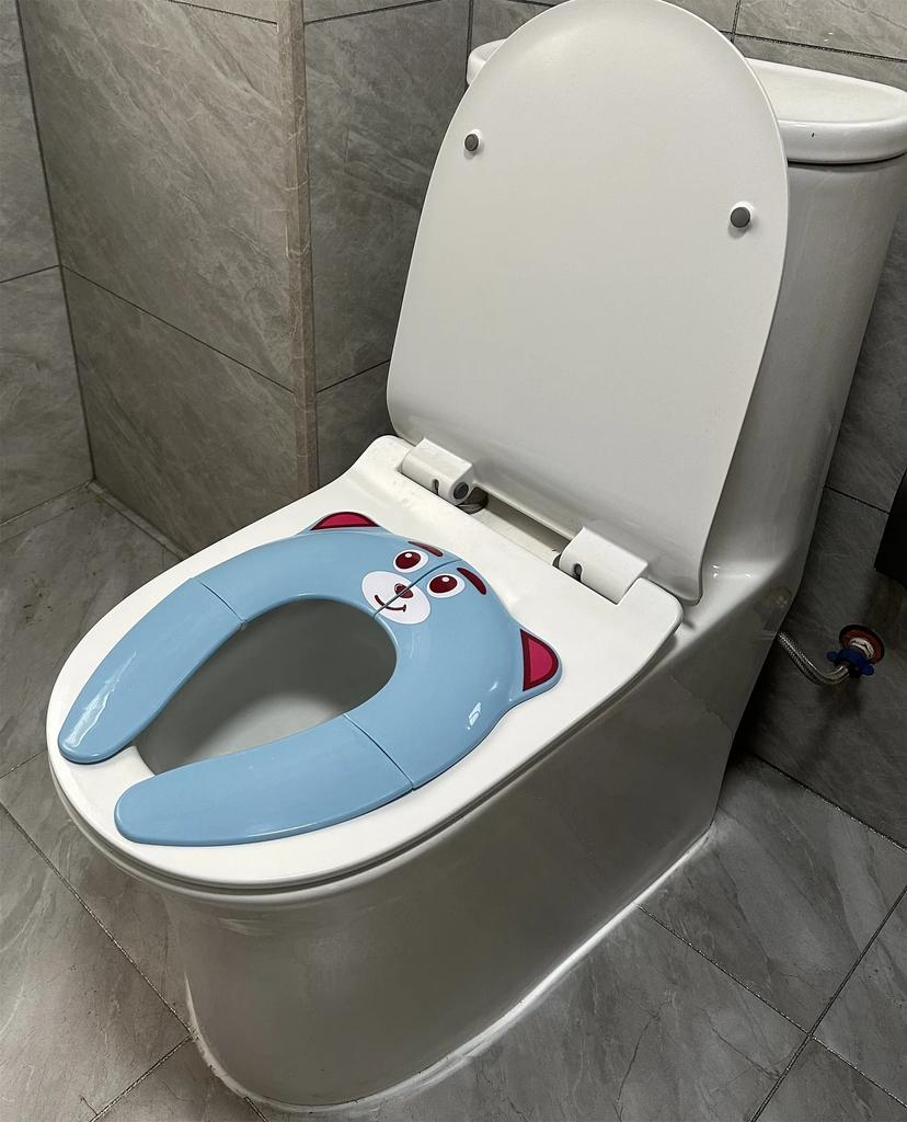 Reisegröße Kinder Reisegröße Töpfchen-Sitzpolster Säugling Faltbare Toilettentraining-Sitzbezug Baby Kleinkind Urin-Assistent Kissen Kinder Topf-Sitz