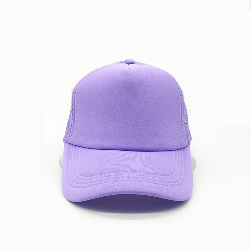 50 Color Unisex SummerTrucker Hat For Adult Net Baseball Cap Men Women Polyester Blank Mesh Adjustable Sun Hat Visor
