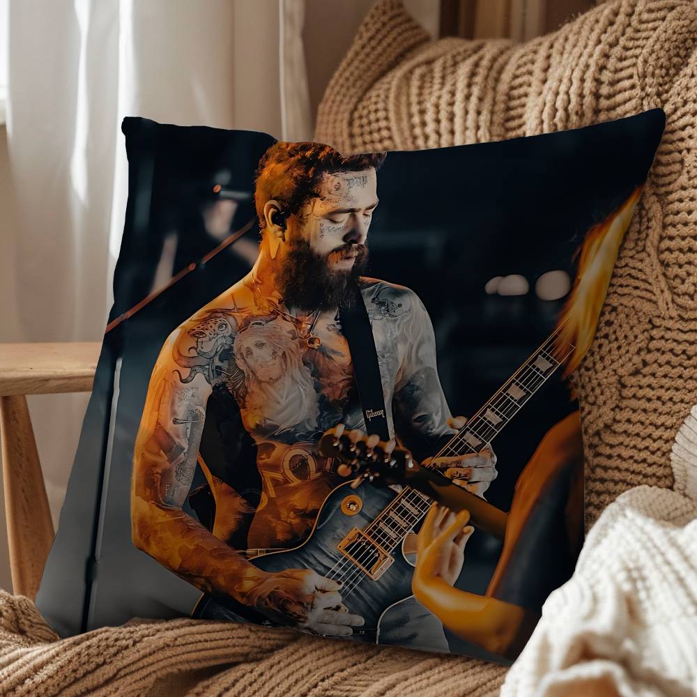 Take My Heart Post Malone Pillow Case Antidustmite Pillowcase Invisible zipper silky short plush Sofa cushion cover