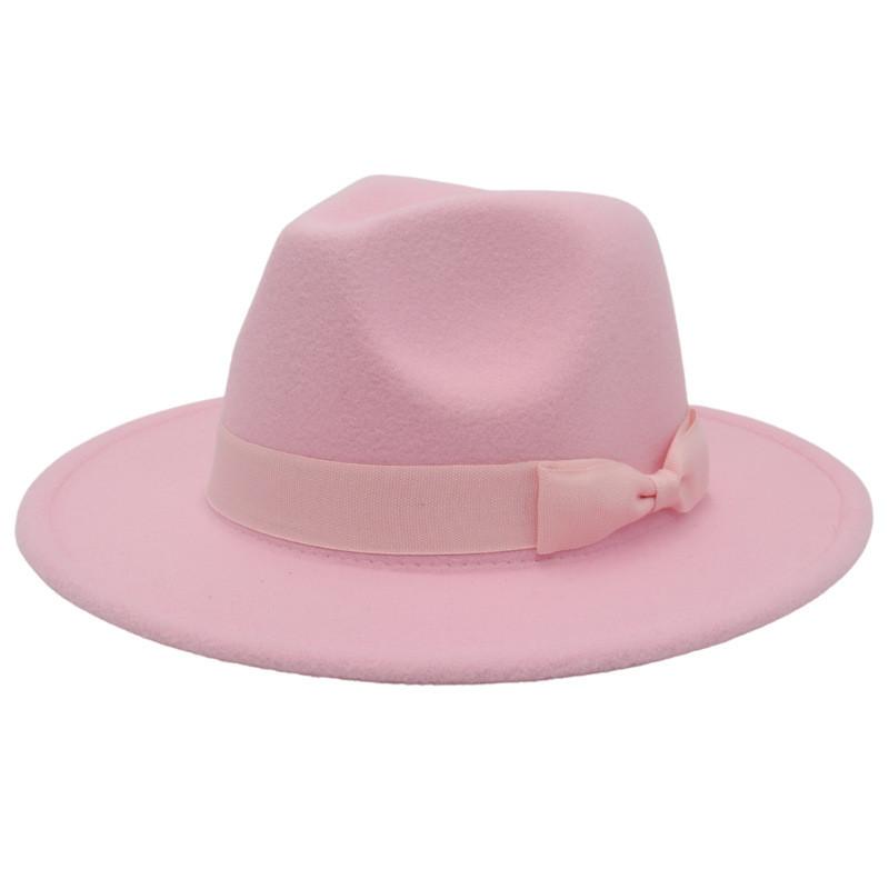 European Style Fedora Hat With Wide Brim For Winter Sun Protection And Breathability