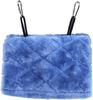 Plush Snuggle Bird Hammock Hanging Snuggle Cave Happy Hut Bird Parrot Hideaway Size M (23.5 * 22Cm) (Blue)