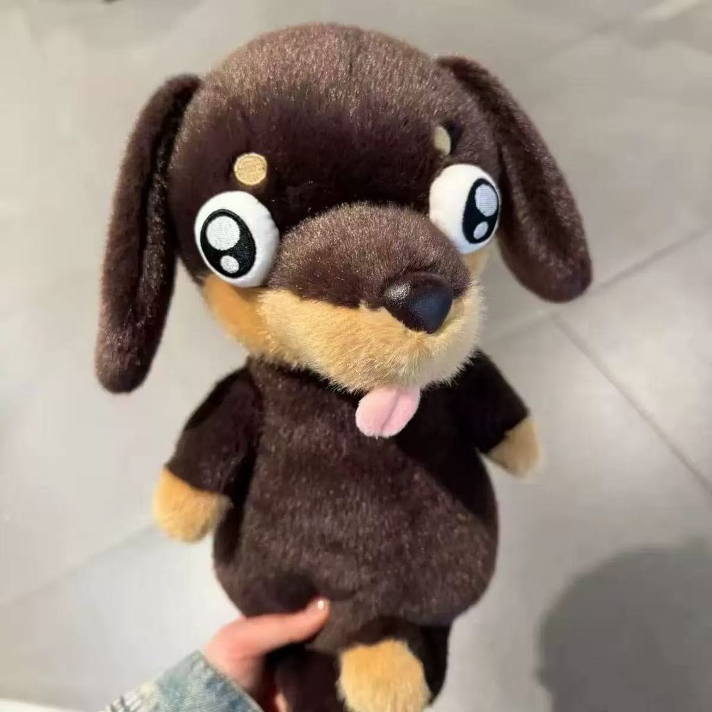 Plush Dachshund Toy With Funny Expression Gift For Girls And Friends
