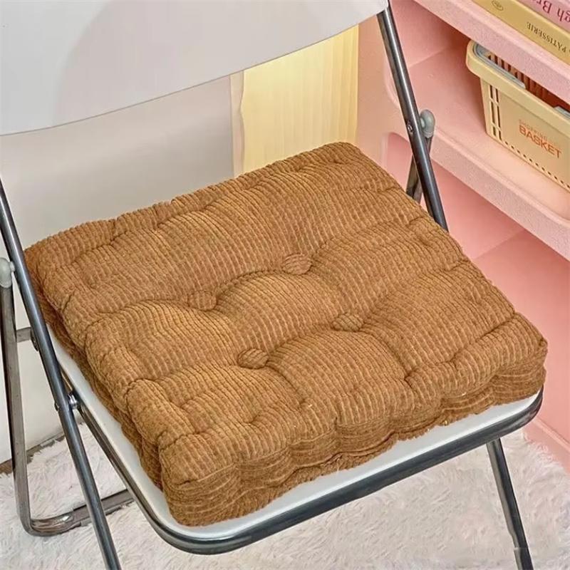 

Cookie Syle Thickened Version Cushion Home Decoration Chair Mats Corduroy Square Living Room Dining Chair Anti-slip Pads 37x37x7cm