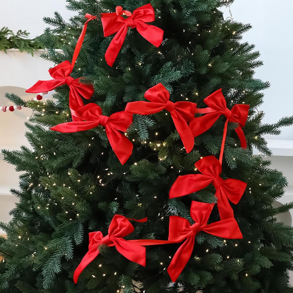 Bowknot Garland Flags Pom-pom Garland Merry Christmas Home Decor Banner Festival Party Happy New Year Atmosphere Decoration
