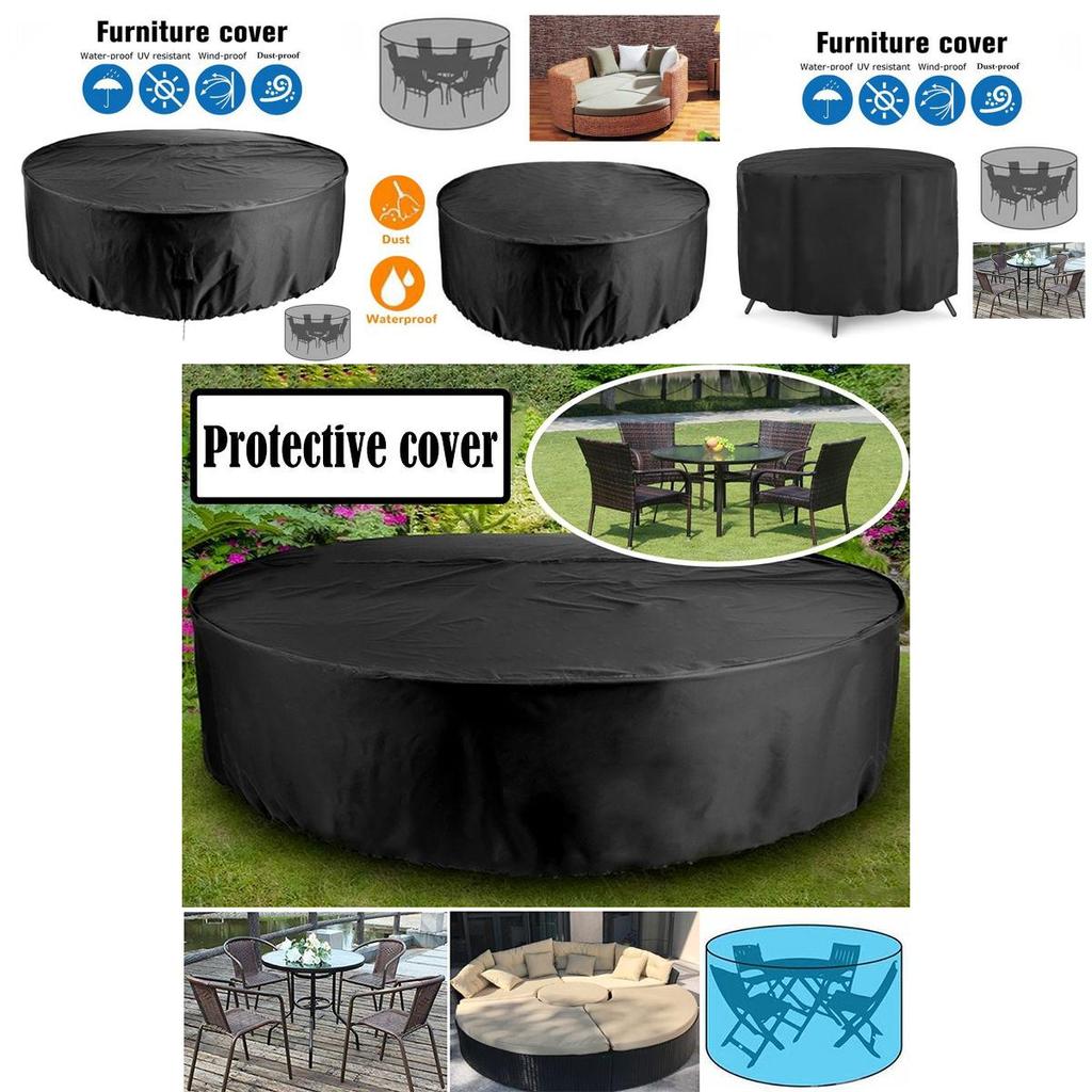 Circular Table Waterproof Cover For Patio And Garden Protection