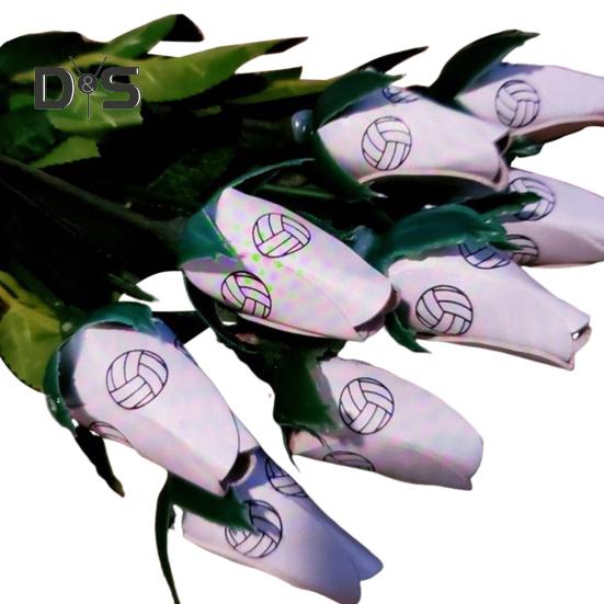 

Спортивный мяч, роза, искусственная кожа, бейсбольный цветок, софтбол, баскетбол, волейбол, футбол, искусственный цветок, подарок для любителей спорта с мячом 1pc