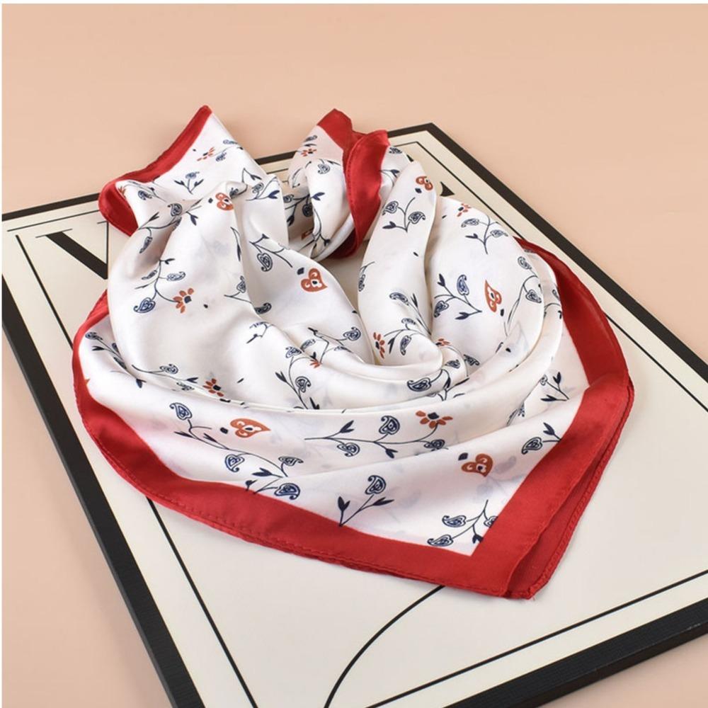 Casual Women's Hairbands Printed Shawls Wraps Fashion Square Scarf  for Women