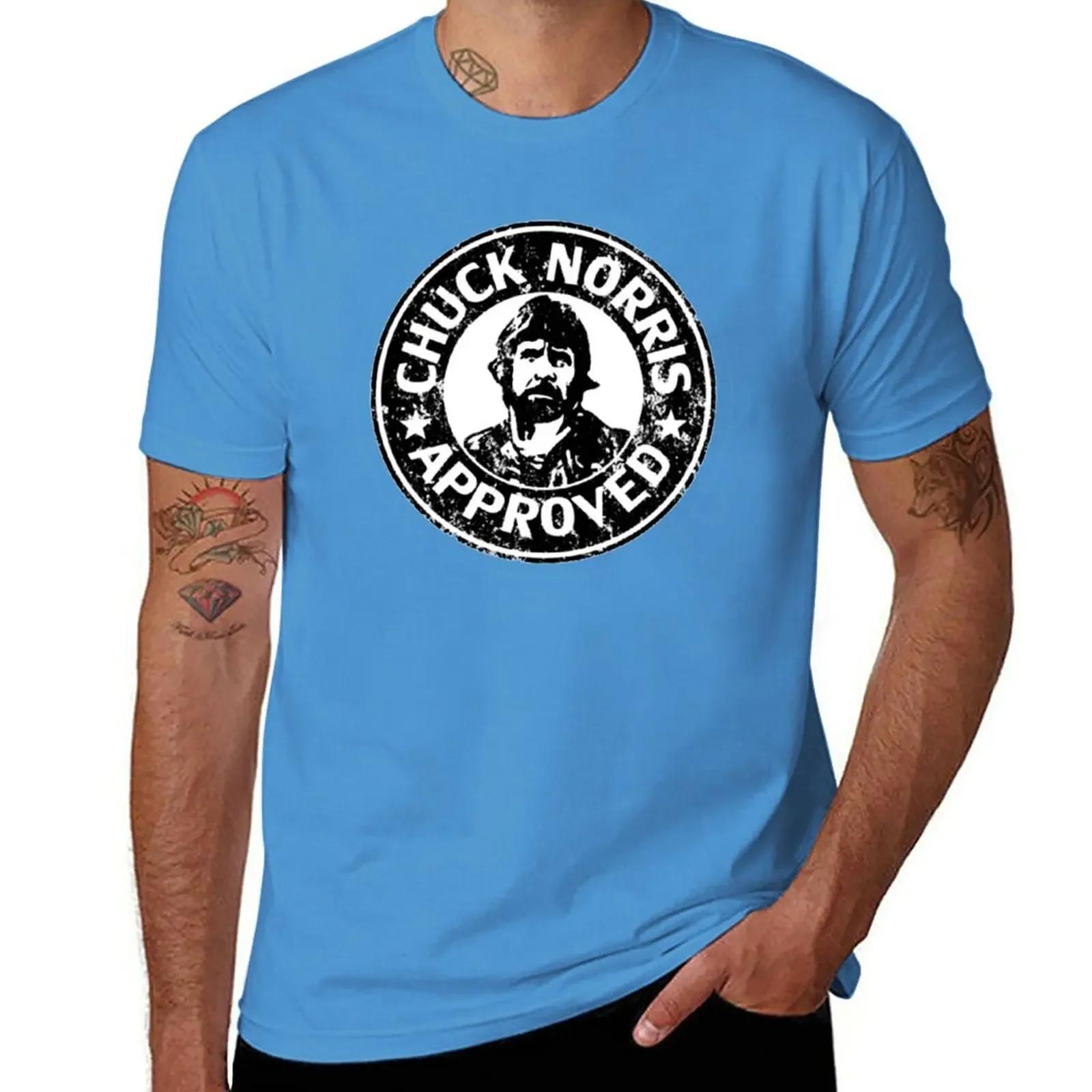 Chuck Norris Approved T-Shirt tees blacks kawaii clothes mens white t shirts S