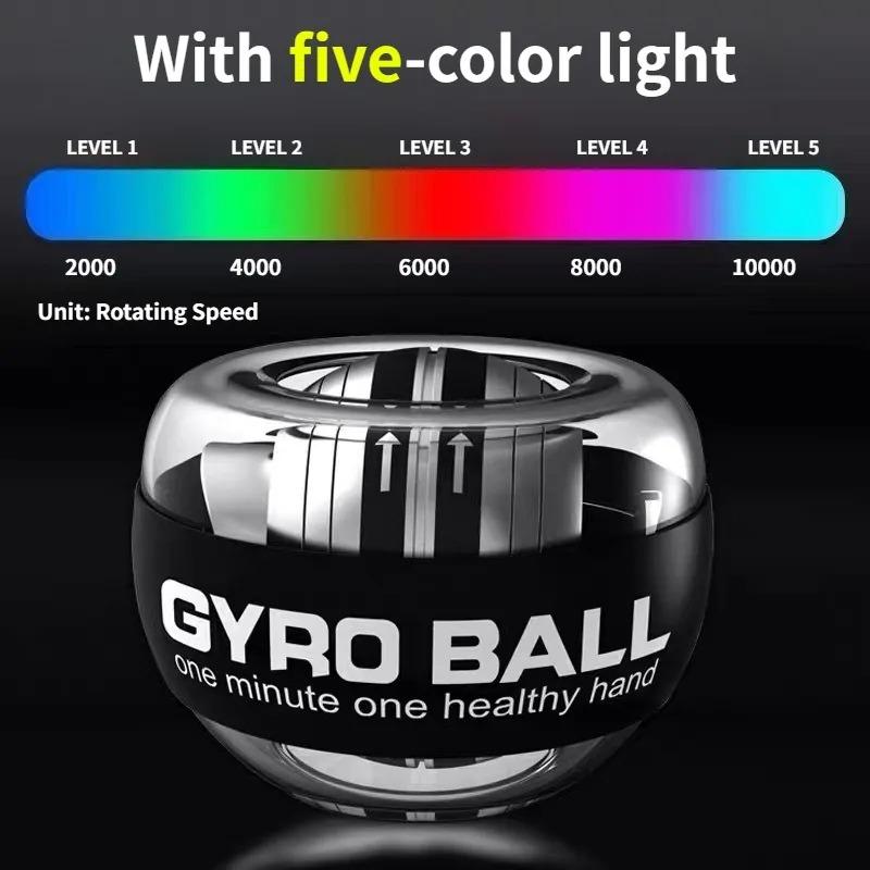 Power Ball Gyro Wrist Trainer Self Starting Forearm Strengthener For Fitness Conditioning Muscle Training Equipment