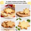 7 Pcs Flower Cookie Cutters-4.5", 3.7", 3.5", 3", 2.5", 1.9", 1.7" -Seven-Petal Sunflower, Daisy, Scalloped Stainless Steel Biscuit Cutters For