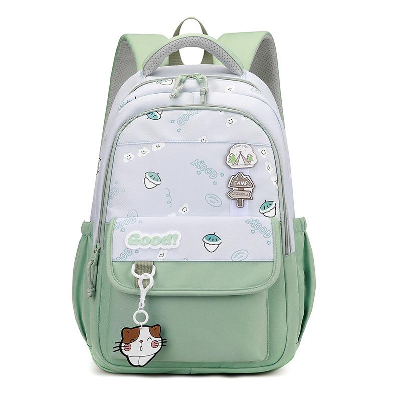 School bag for girls, new models for primary school students to reduce the burden, junior high school school bag, large-capacity backpack