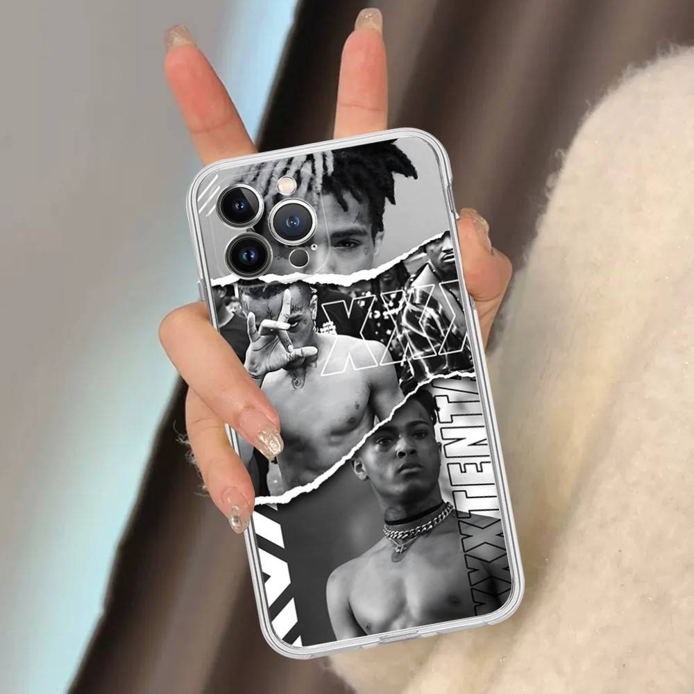 Rapper X-XXXTentacionS For IPhone 11 12 13 14 15 16 17 Pro Max Plus 13 Mini Silicone Soft Transparent Back