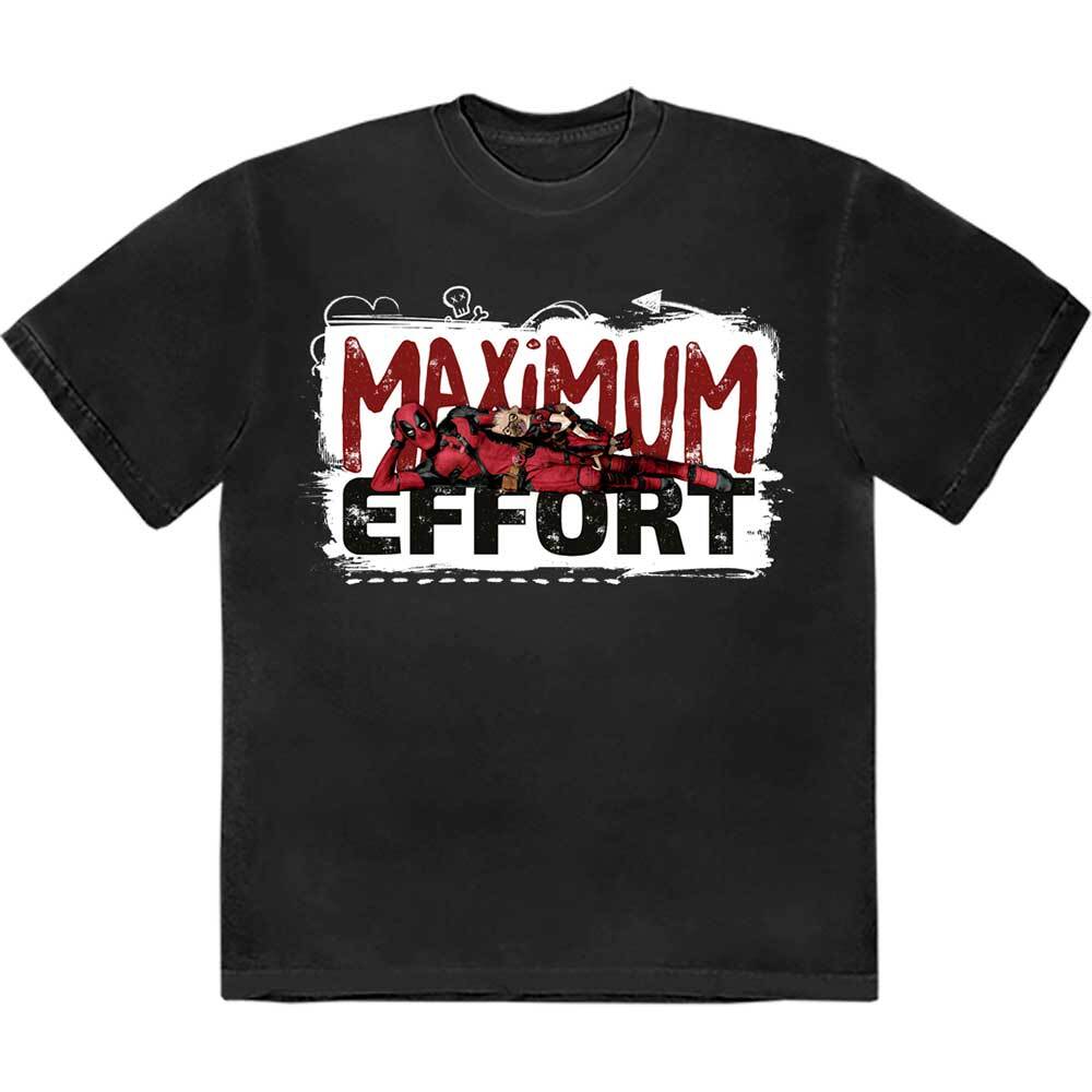 Comics Unisex TShirt Deadpool Maximum Effort (Large) S