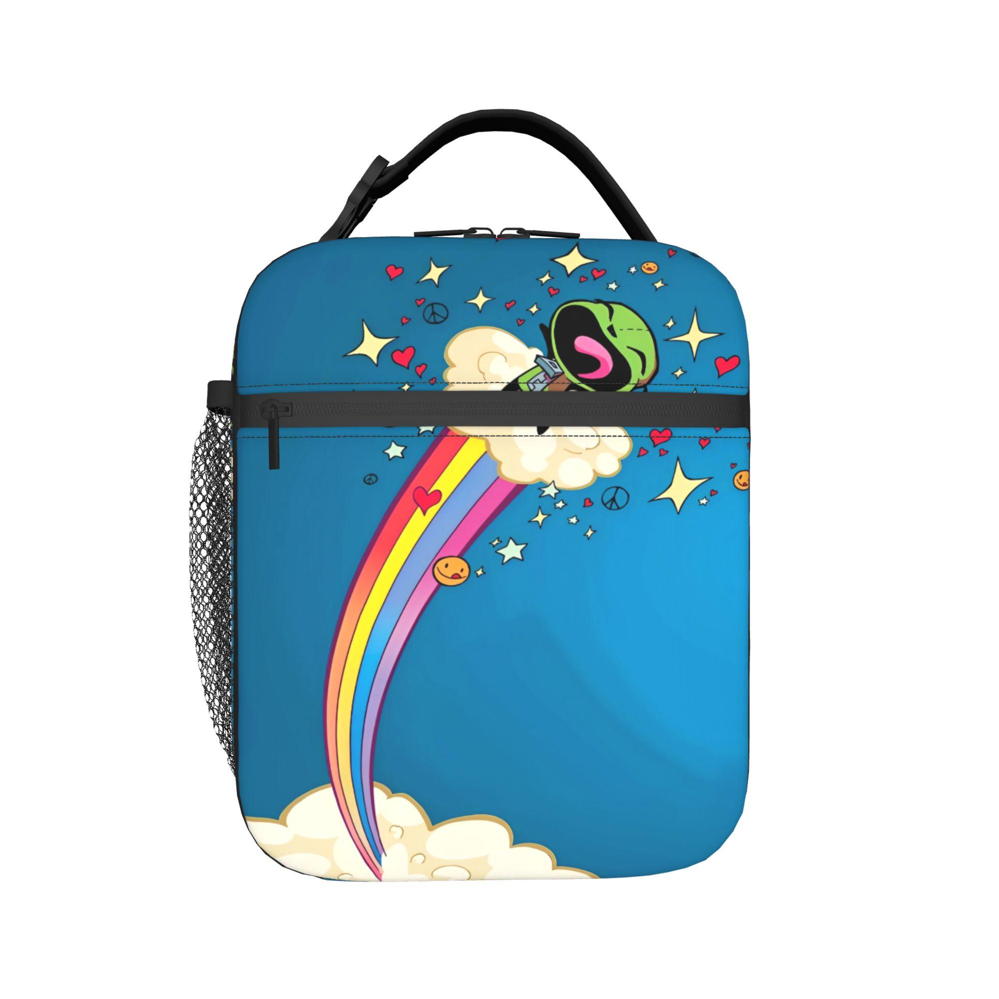 Invaders Zims Sac à Lunch Gir Dib Boîte à Lunch Rétro Bureau Portatif Sacs à Lunch Thermiques Pour Enfant Oxford Impression Sac Isotherme as picture