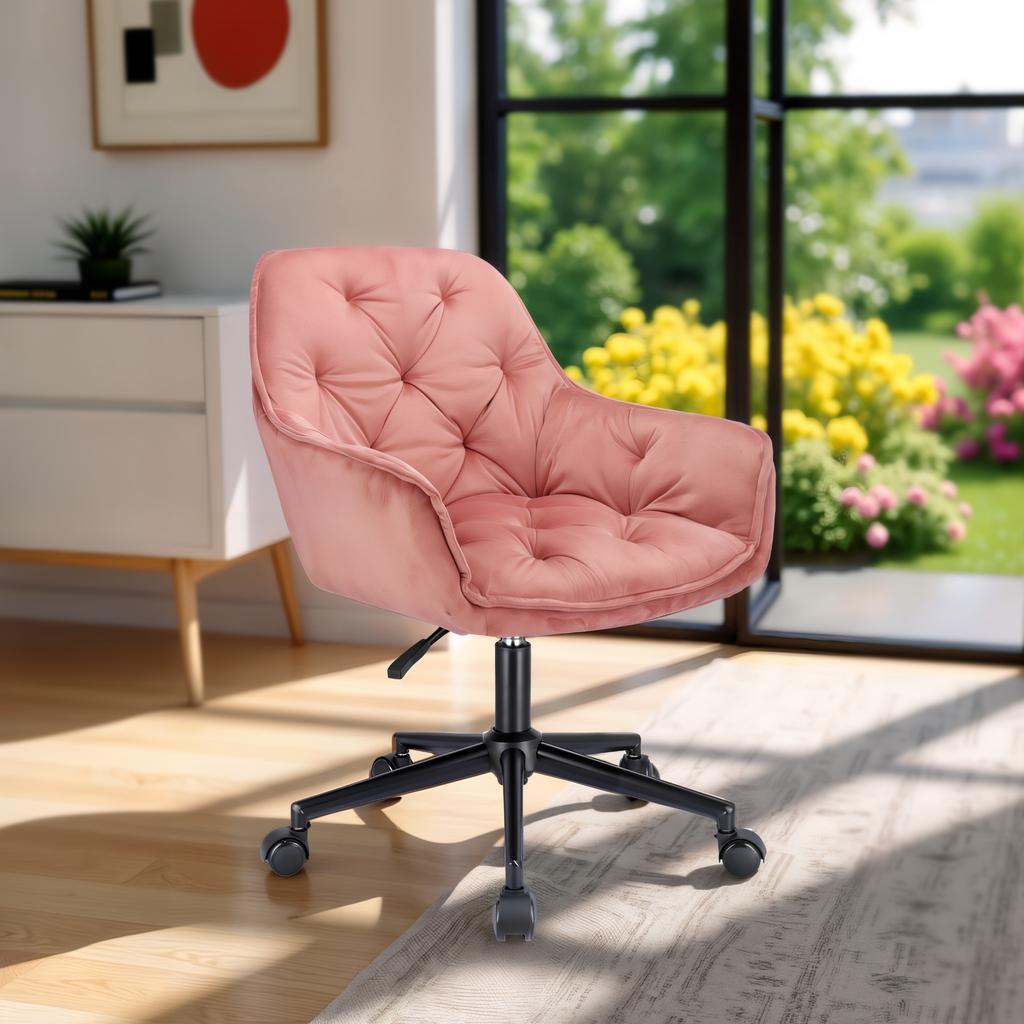 Largo Pink Swivel Black Legs