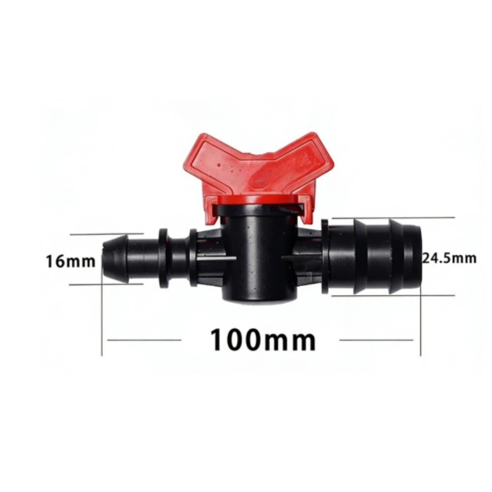 10Pcs Drip Irrigation Pipe Switch Valve 16/20/25mm Valve Ball Valve Connector Drip Hose For Drip Irrigation And Gardens Tools