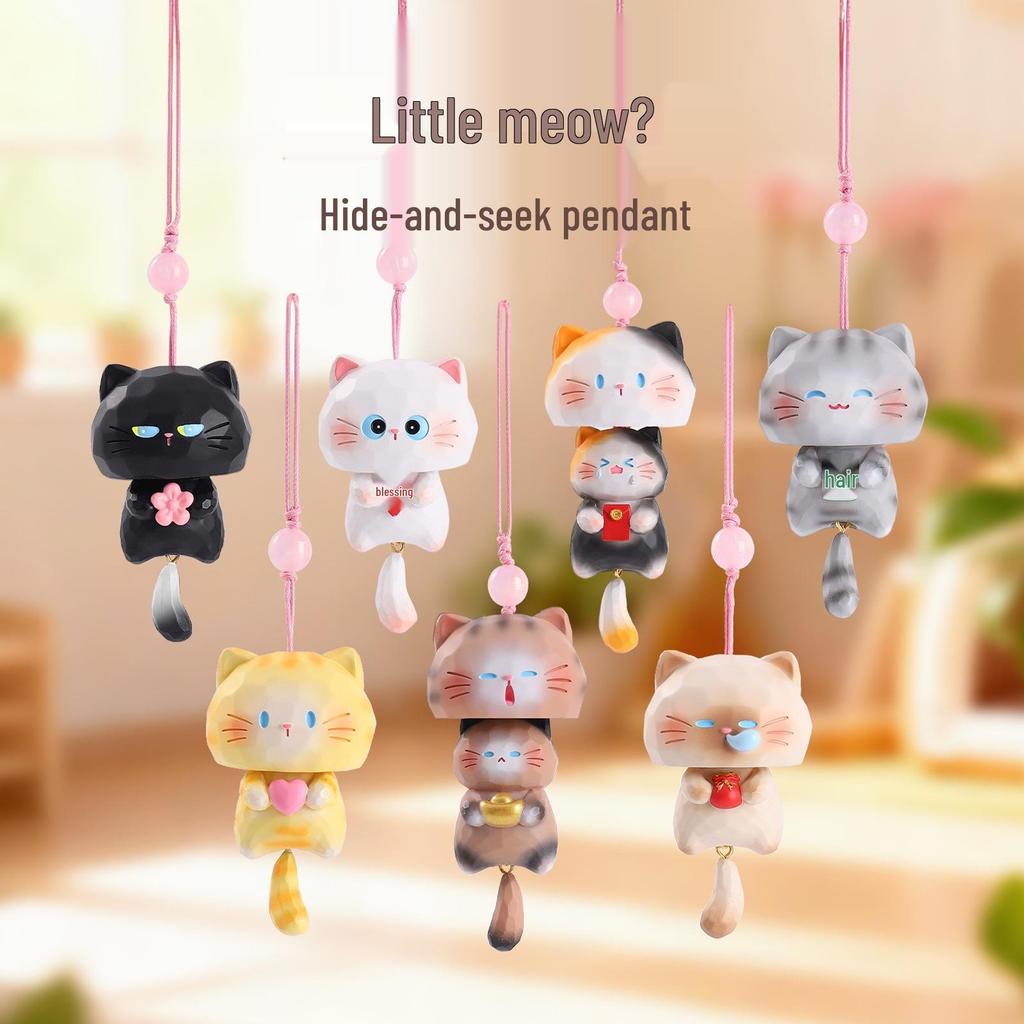 Whimsical Meow Collection Blind Box: Healing Kitten Resin Figurine Gift for Friends, Classmates, and Dorm Decor