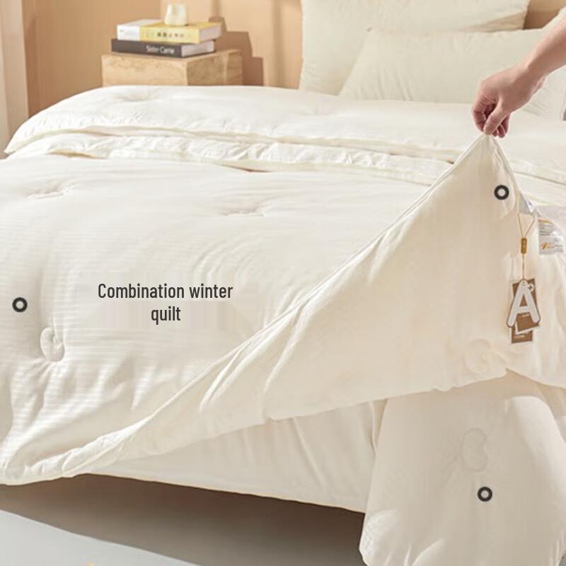 

Duoshu Soy Fiber All-Season 2-in-1 Zipper Quilt