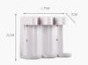 Luxury Plastic Wall Mounted Hanging Liquid Hotel Soap Dispenser Shower Gel and Conditioner Shampoo Bottle With Lotion Pump