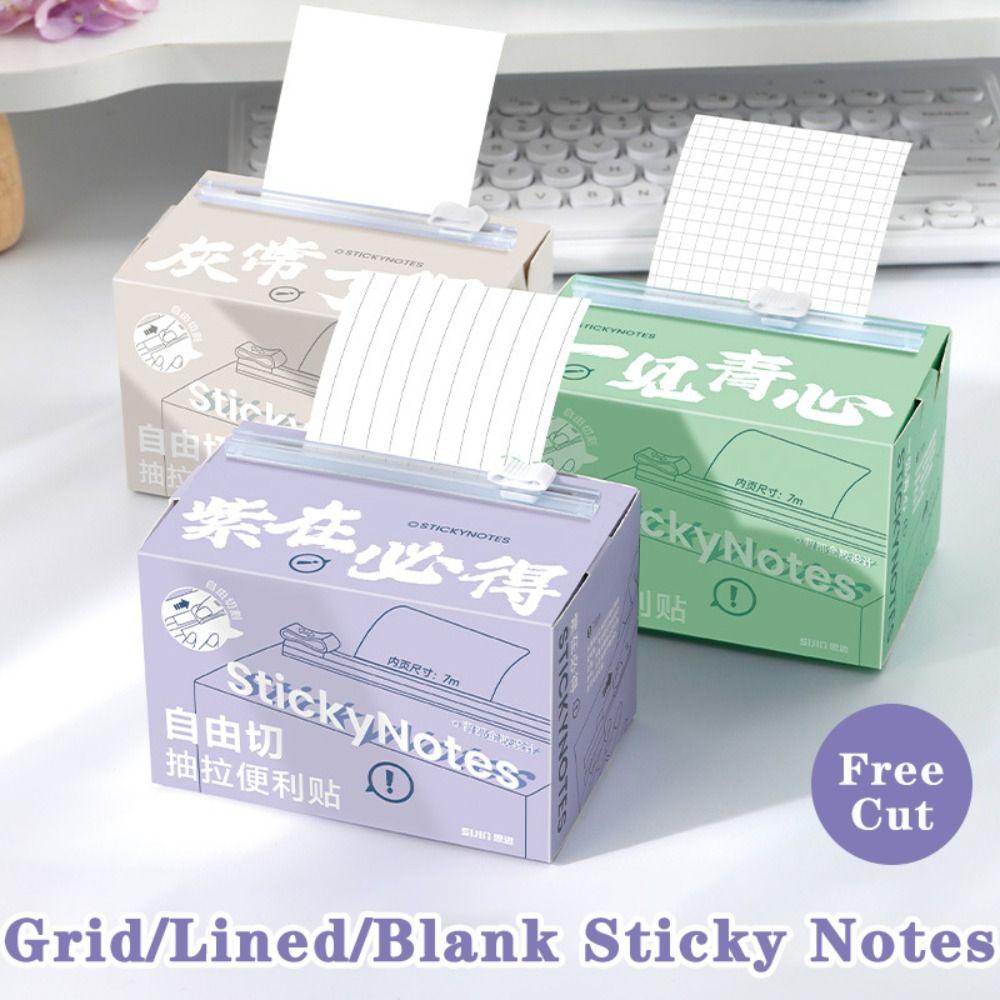 7M Roll Memo Pads with Dispenser Sticky Tabs Eco-Friendly Self-Adhesive Notes  Error Correction