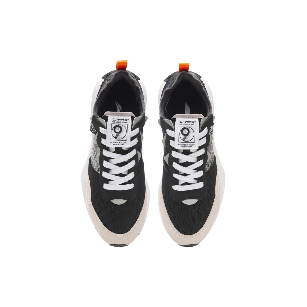 Li Ning Square And Round V2 Casual Shoes Men's Low top Black/White Sand Gray/Surface Gray AGCS025-2