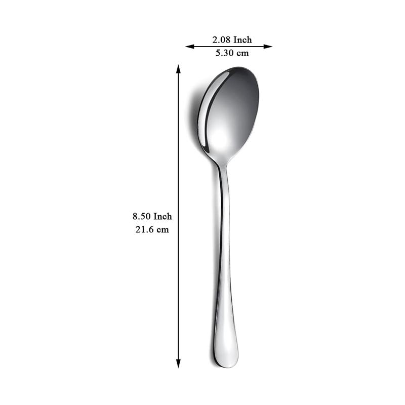 2/4Pcs Stainless Steel Serving Spoon Set Sering Utensils Set Serving Spoon for Party Vegetable Spoon Tableware Kitchen Supplies