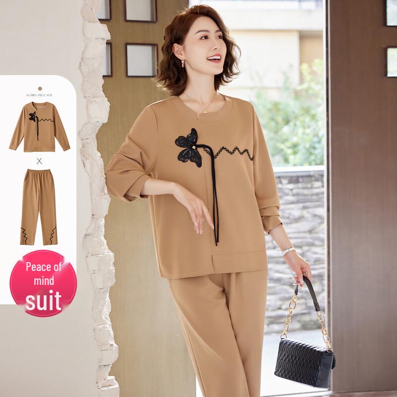 

Пастер Осенний Повседневный Свитшот и Брюки для Женщин L