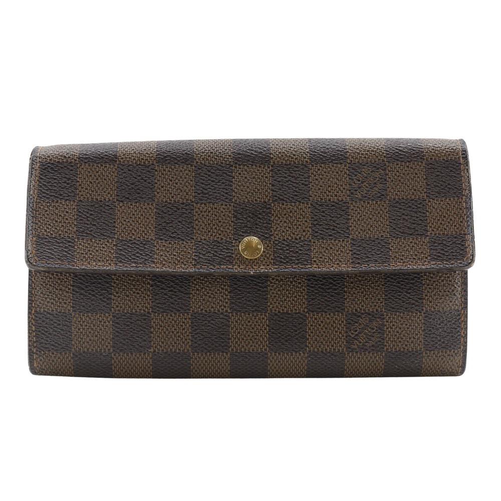 

LOUIS VUITTON Pochette Porto Monnet Credit Purse N61724 Brown Damier canvas unisex Used