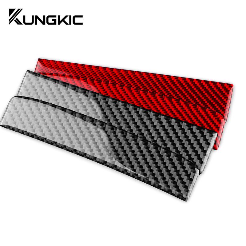 Echte Weiche Kohlefaser Für Subaru Impreza 2005 2006 2007 Zentrales Aufbewahrungsbox-Deckel-Rahmen-Aufkleber Innenraumzubehör