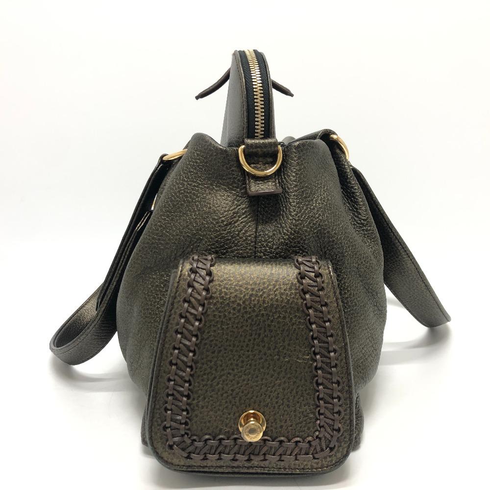 Bvlgari Leoni Bag 2WAY Hand Bag Shoulder Bag Crossbody Tote Bag