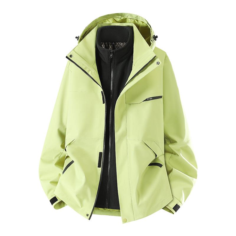 New Three-in-one Jacket for Autumn and Winter Outdoor Waterproof Windproof Mountaineering Suit Men's and Women's Work Jacket
