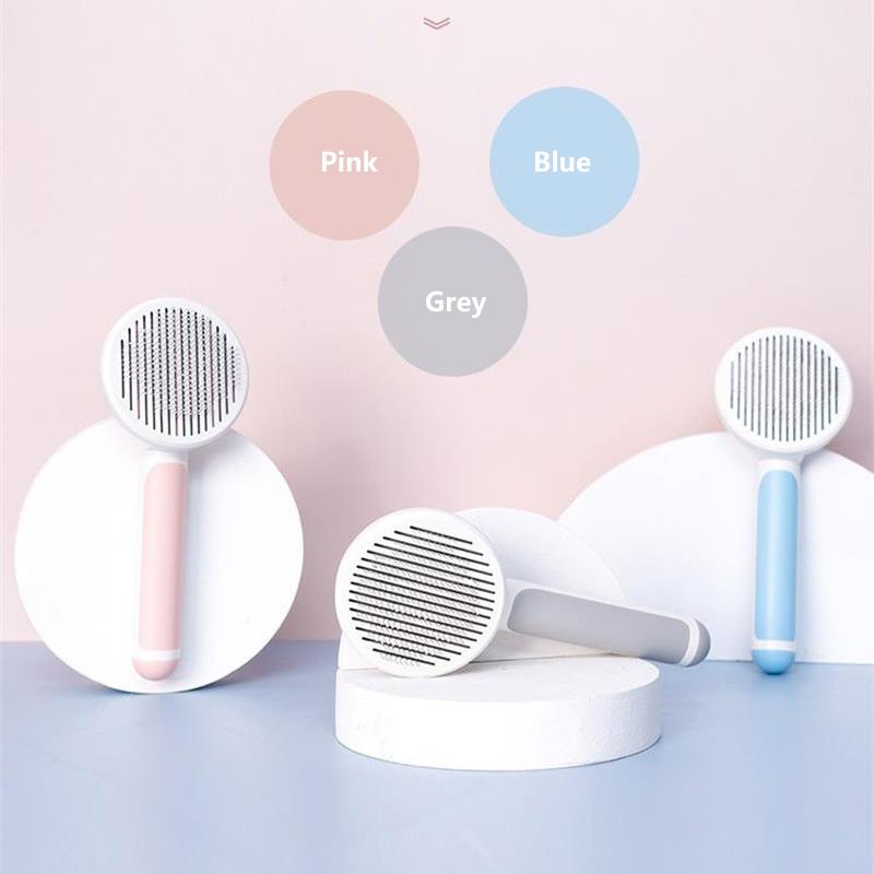 Self Cleaning Slicker Brush for Dog and Cat Removes Undercoat Tangled Hair Massages Particle Pet Comb Pet Supplies
