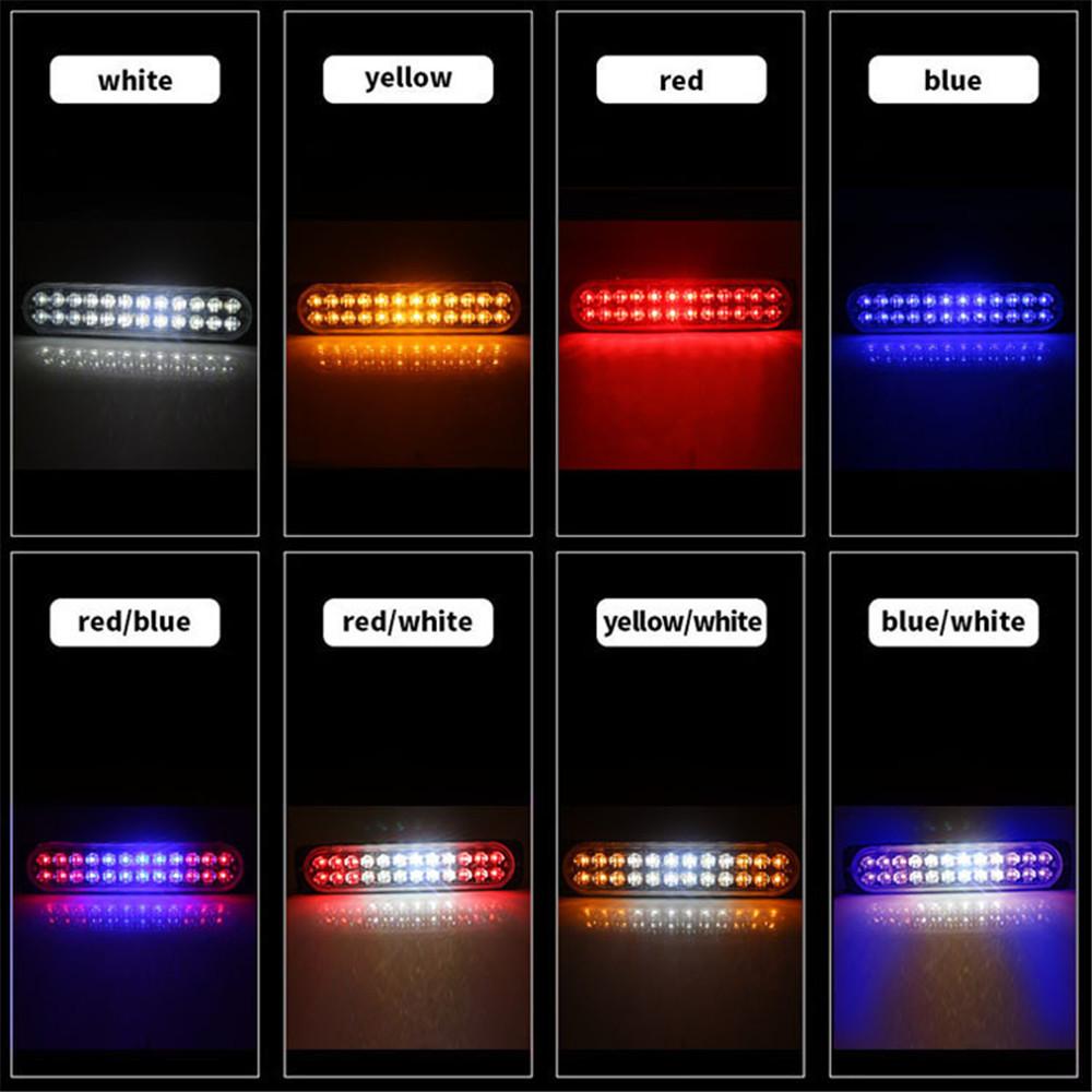 LED Auto Stroboskopické Výstražné Světlo Blikající Porucha Nouzové Světlo Auto Nákladní Auto Přívěs Maják Lampa Signální Světlo Pro Auta 12-24V 72W