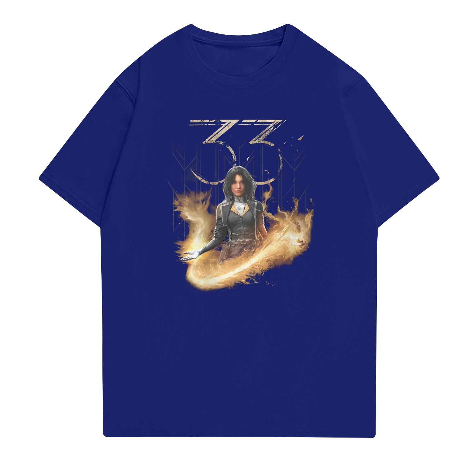 

Модные топы Aldult с круглым вырезом и коротким рукавом для работы, принтованные топы для лета XXL