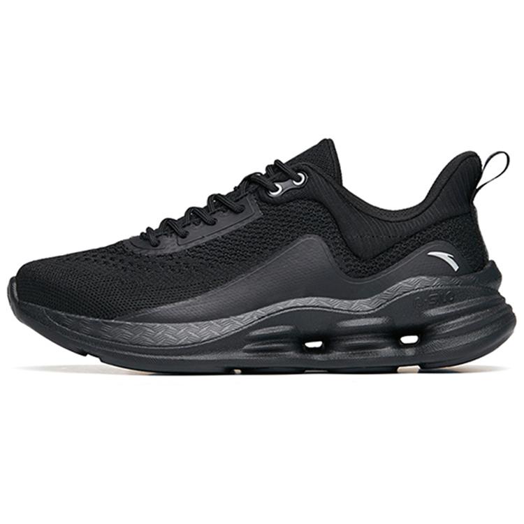 New Anta Comprehensive Training Collection Cushioning Lightweight Breathable Low-Top Running Shoes Women's Black Silver 922217704-3
