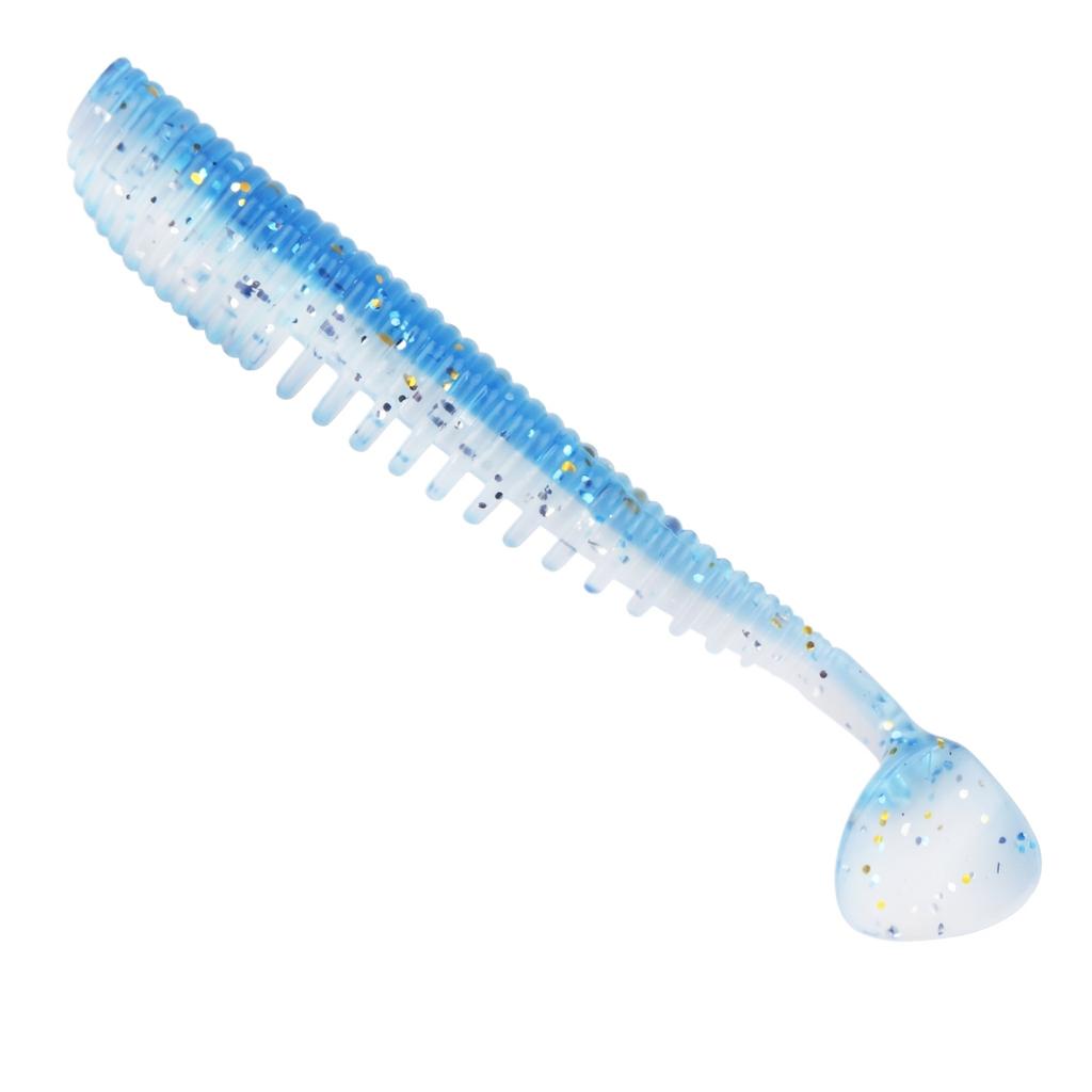Ribbed T-Tail Soft Micro Long for Saltwater Bass