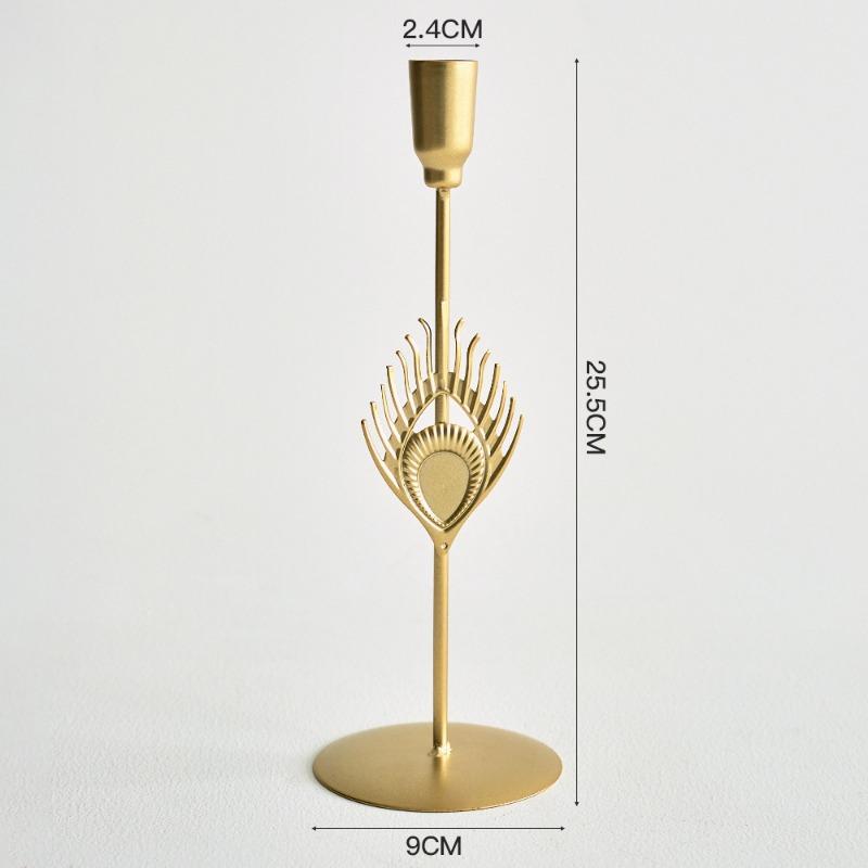Metal HandicraftsRetro Candlelight Dinner Props Romantic Table Decorations Candlestick Ornaments